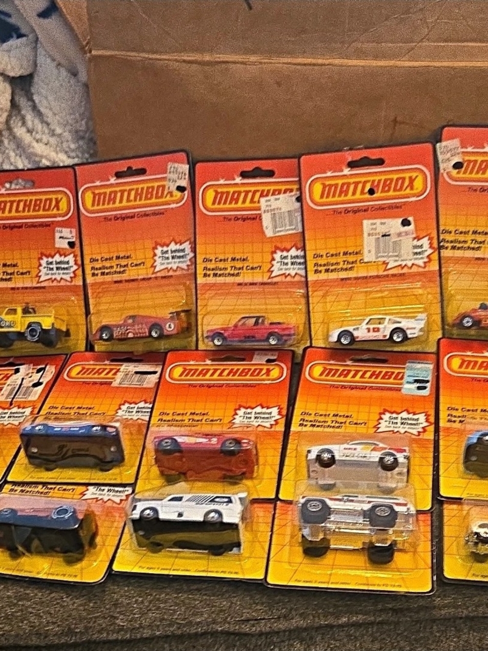 Vintage Matchbox Die-Cast Toy Car Pack early 1980s Mint In Blister Packs